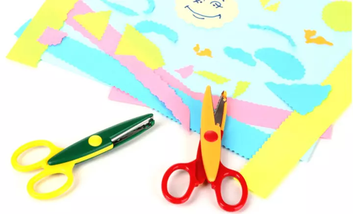 Paper collage paper cutting craft ideas for kids
