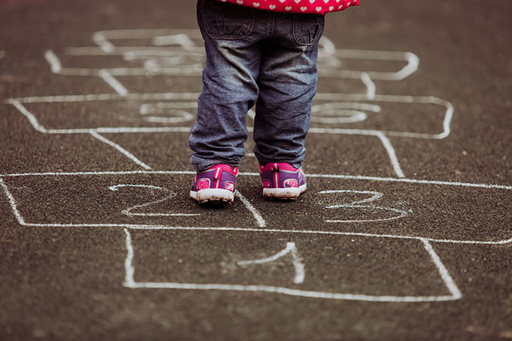 Hopscotch outdoor games for toddlers
