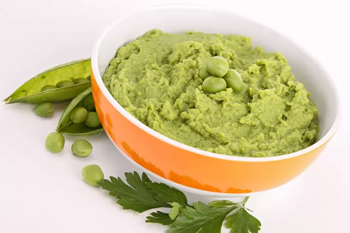Potato, beans and pea puree for 8th month baby food