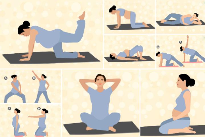 Women Floor Exercises 9 Prenatal Pilates Exercises  Safe During All Trimesters