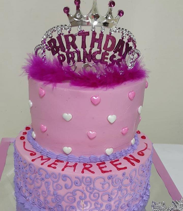 Princess First Birthday Cake for Little Girl