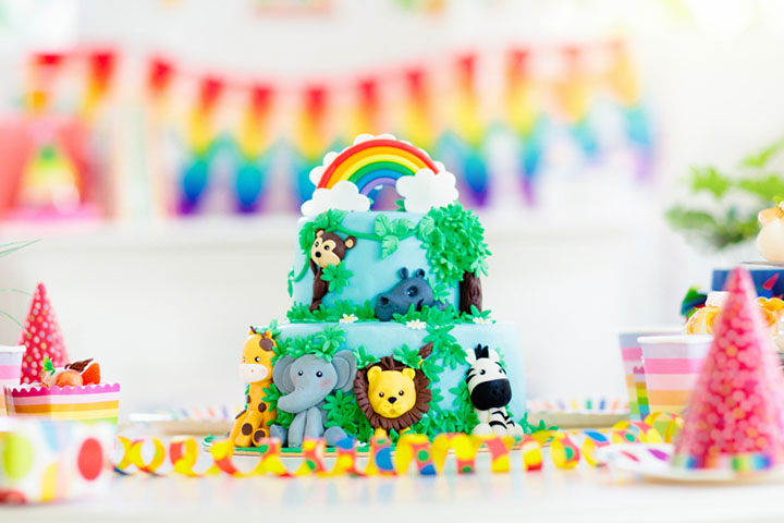 Safari-themed cake, 1st birthday cake ideas