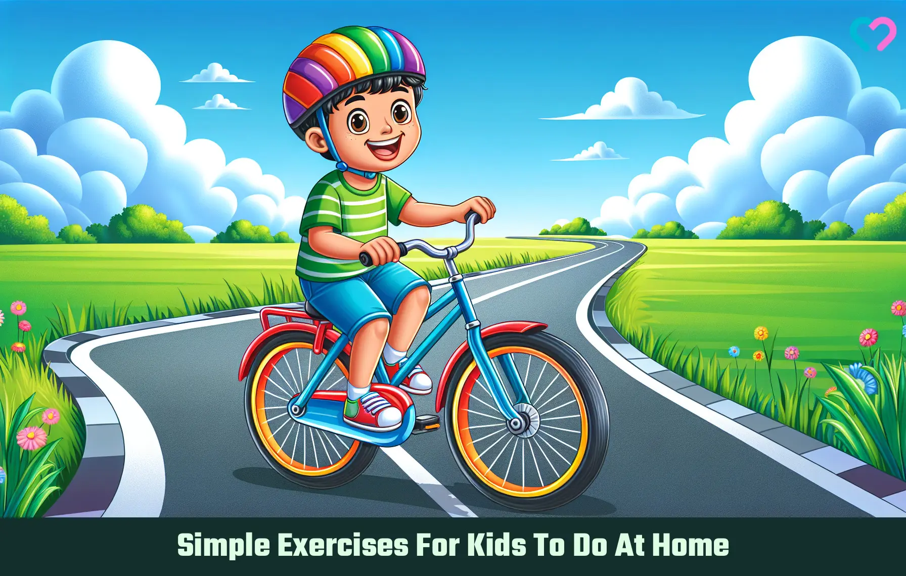 Simple Exercises For Kids To Do At Home_illustration