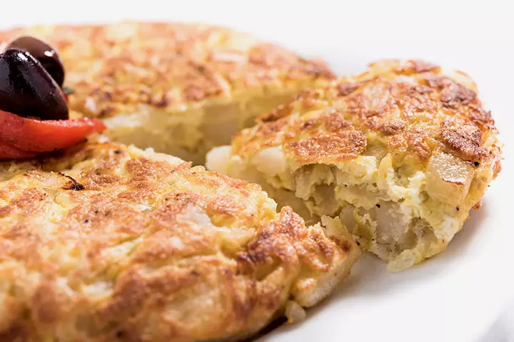 Spanish omelete, egg recipe for kids