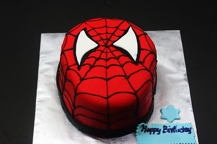 Spiderman Superhero Theme 1st Birthday Cake Ideas