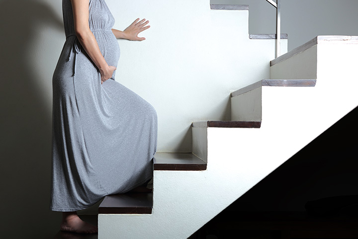 Stair climbing exercise to induce labor naturally