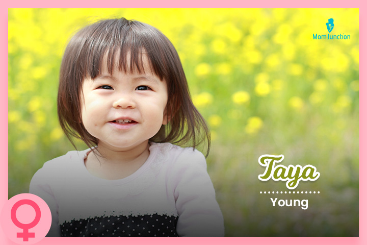 Taya is a Japanese name meaning young