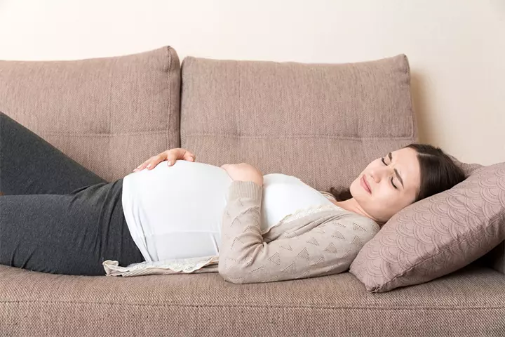 The built-up fecal matter increases gas during pregnancy.