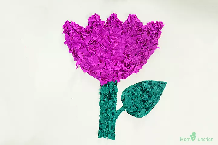 Tissue paper tulip craft pictures paper flower crafts for kids