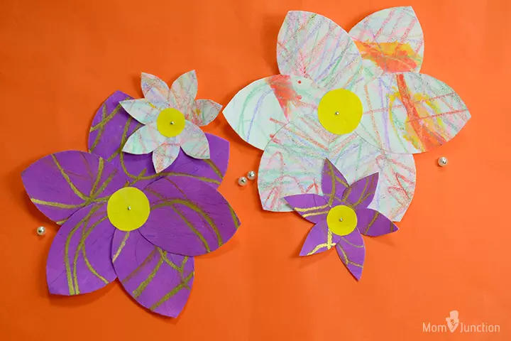 How to make watercolor flowers images paper flower crafts for kids