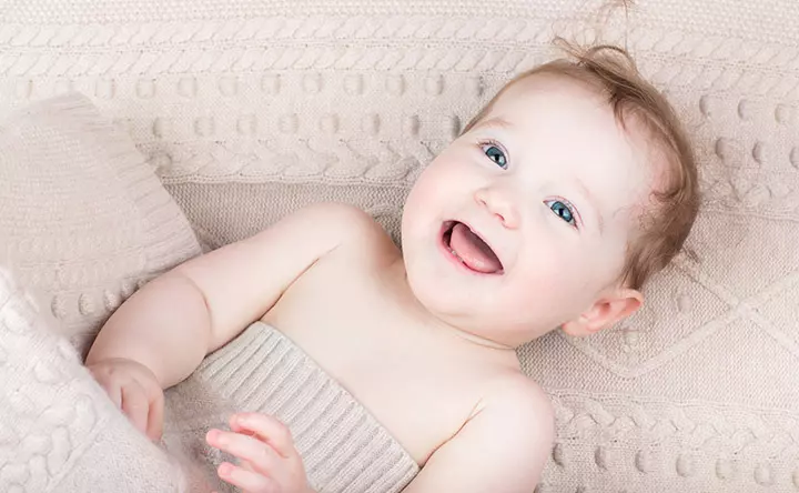Adorable smiling picture of baby