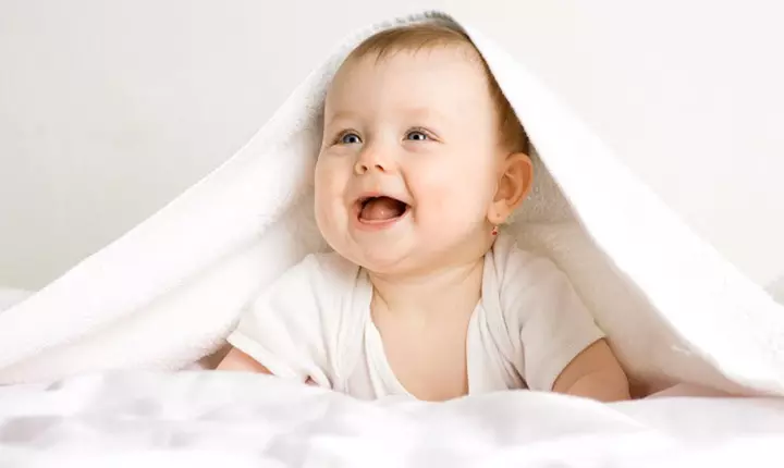 Picture of cute and smiling baby