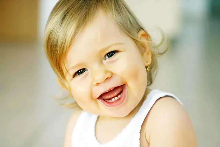 Adorable smiling baby picture