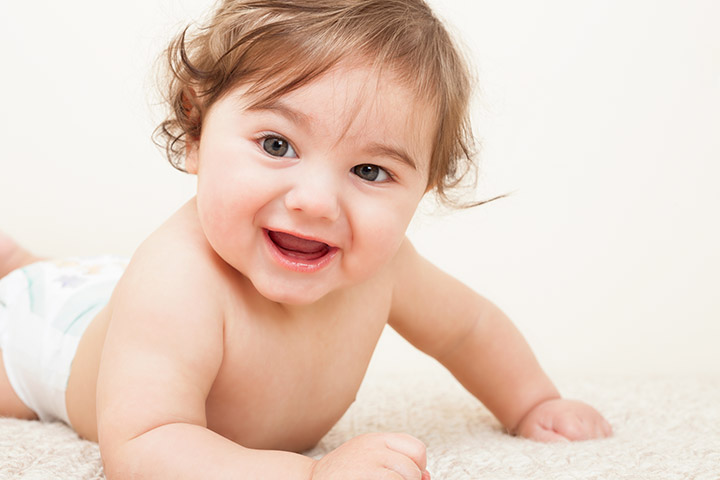 Beautiful baby laughing and smiling picture