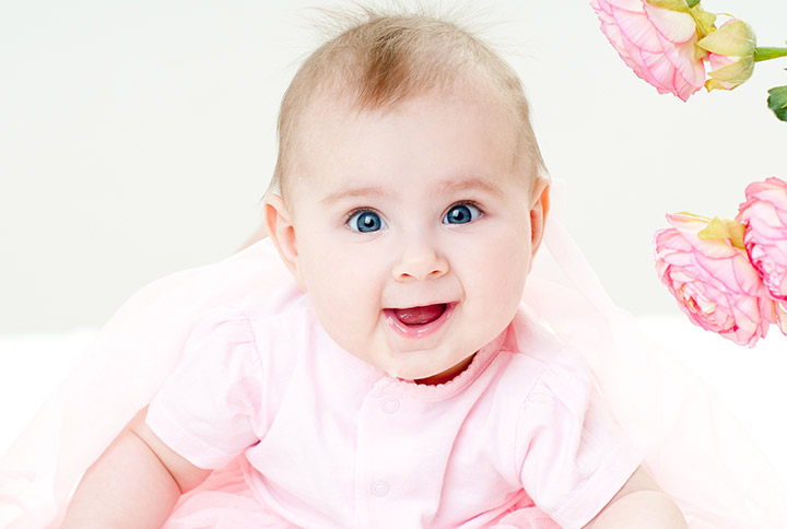 Cute baby smiling picture