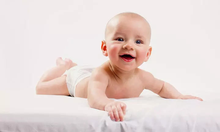 Cute boy smiling baby picture