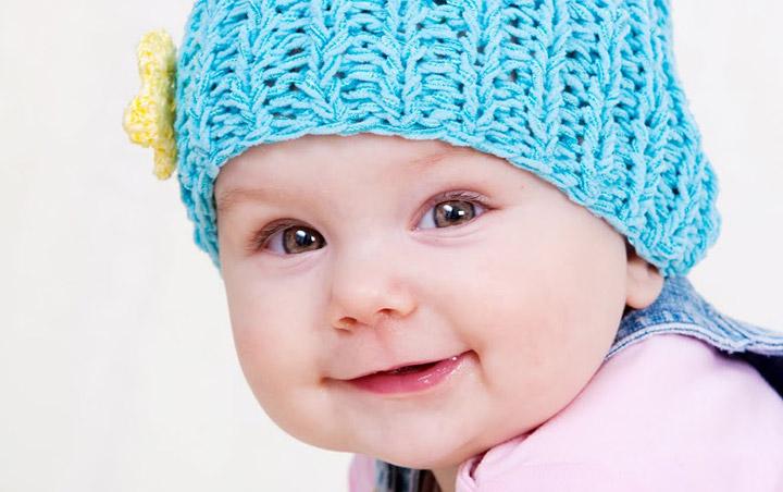 Smiling Open Mouth Cute Baby Grey Eyes White Cap Blur Background HD Cute  Wallpapers | HD Wallpapers | ID #114488