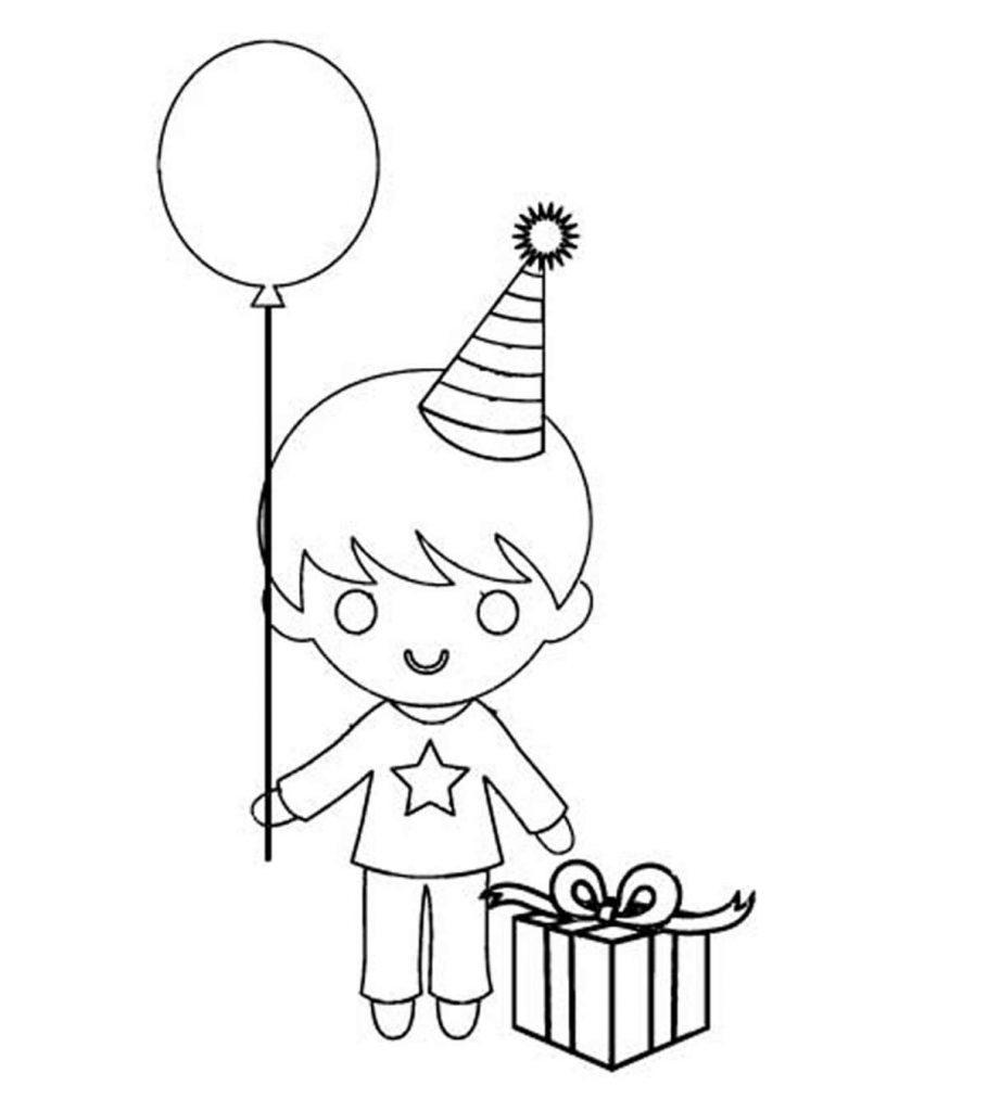 my first birthday coloring pages