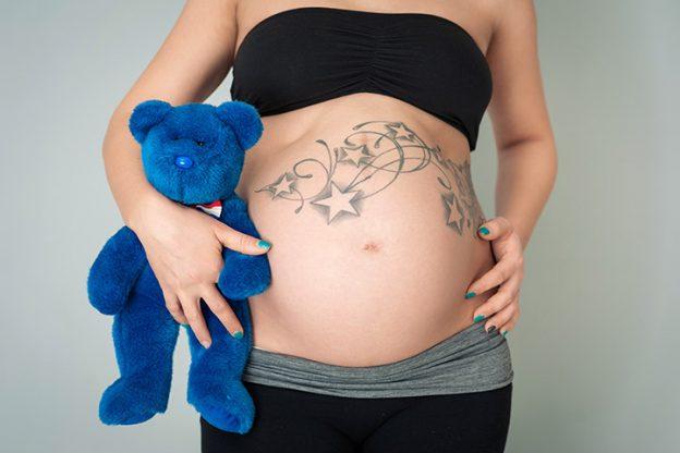 stomach tattoos during pregnancy