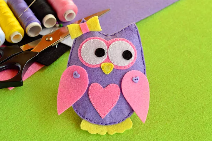 Adorable owl, Felt crafts ideas for kids