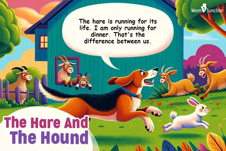 Animal Story For Kids, The Hare And The Hound
