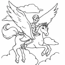 Barbie And The Magic Of Pegasus Coloring Page_image