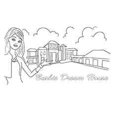 Barbie Dream House Coloring Page_image