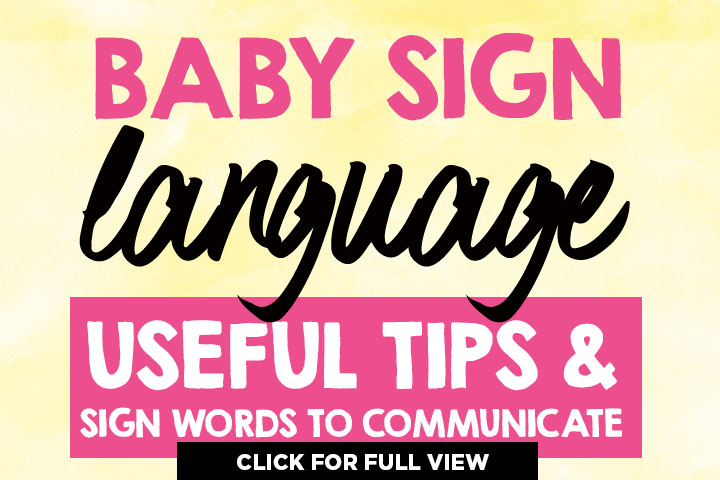 Baby Sign Language Useful Tips And Sign Words To Communicate