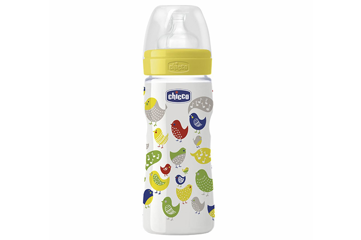 Chicco Baby Well Being Feeding Plastic Silicon Bottle