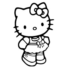Cute And Little Hello Kitty to Print