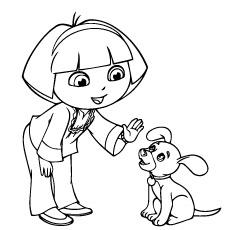 Dora-talking-with-dog