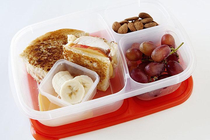 EasyLunchboxes Three-compartment Bento Lunchbox