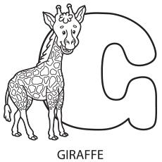 Alphabet G Coloring Page to Print