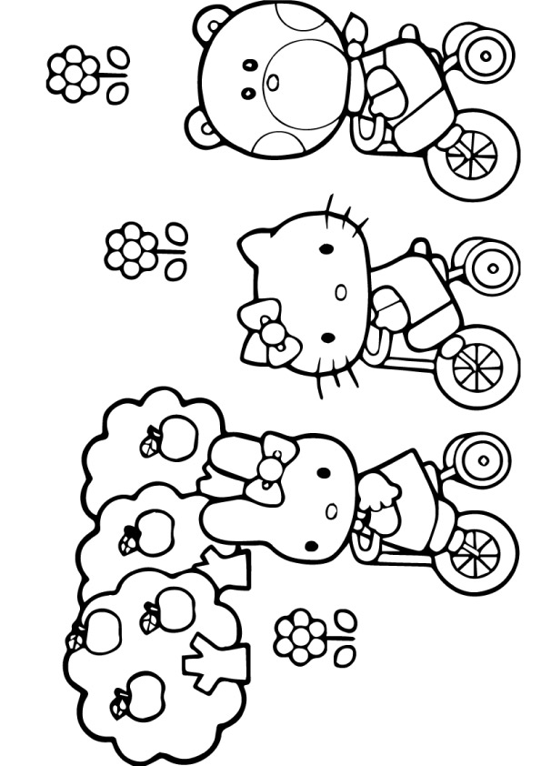 Hello-Kitty-And-Friends-Cycling