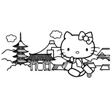Hello Kitty Traveling to Color for Kids_image