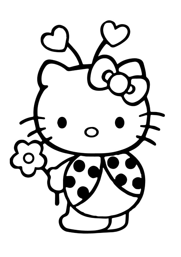 Hello-Kitty-in-ladybug-sute