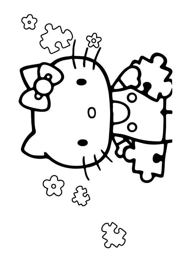 Hello-Kitty-with-Puzzle-Pieces