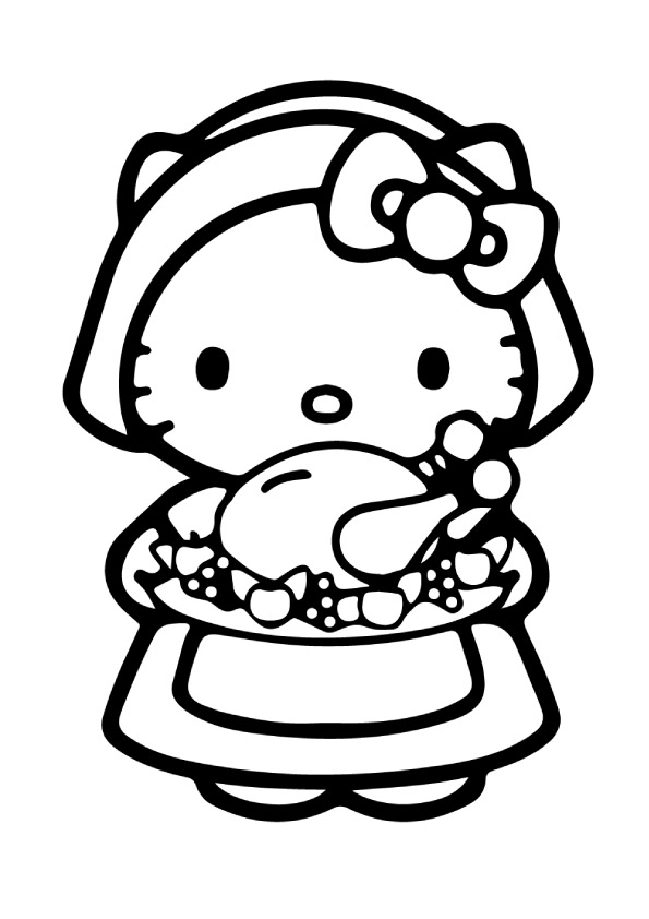 Hello-Kitty-with-food
