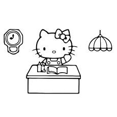 hello kitty teacher color