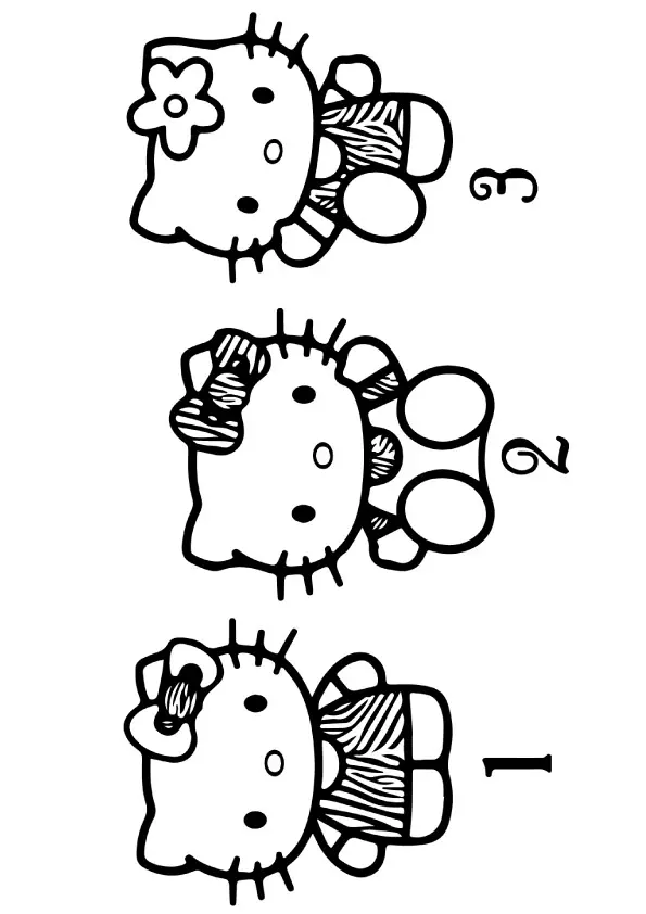 Hello-Kittys-with-Numbers