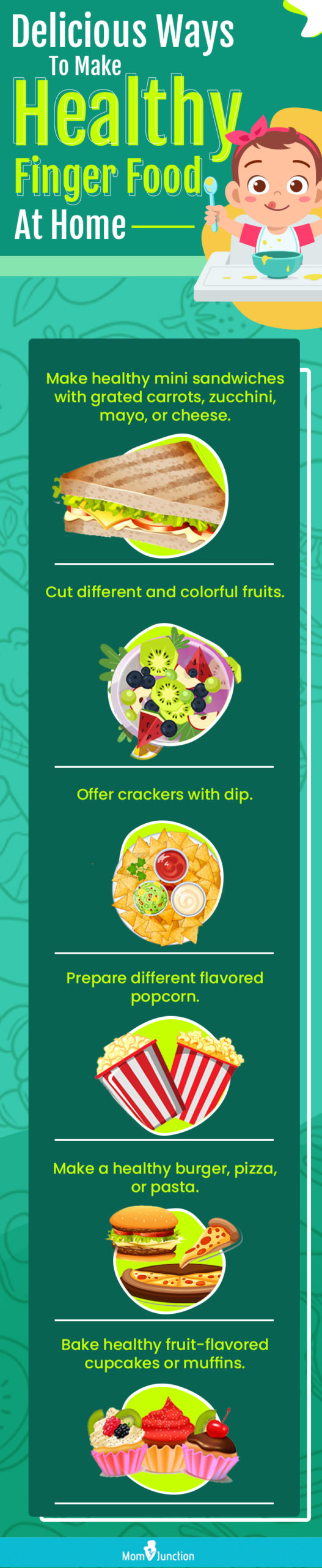 delicious ways to make healthy finger foods at home [infographic]