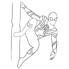 Iron Spider Suit coloring page
