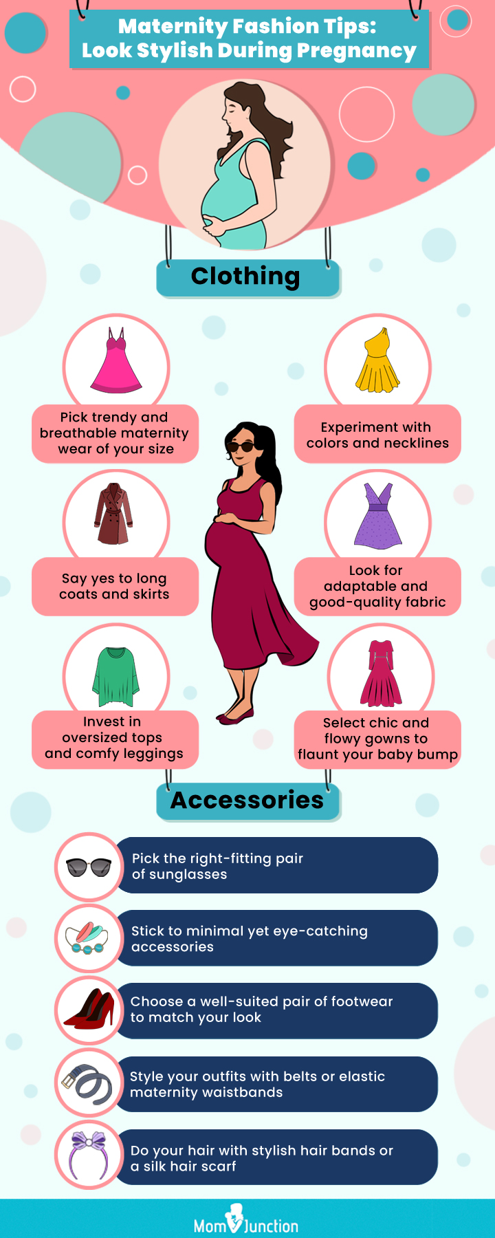 maternity fashion tips look stylish during pregnancy [infographic]