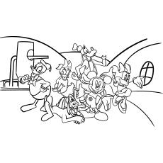 coloring pages mickey mouse and friends