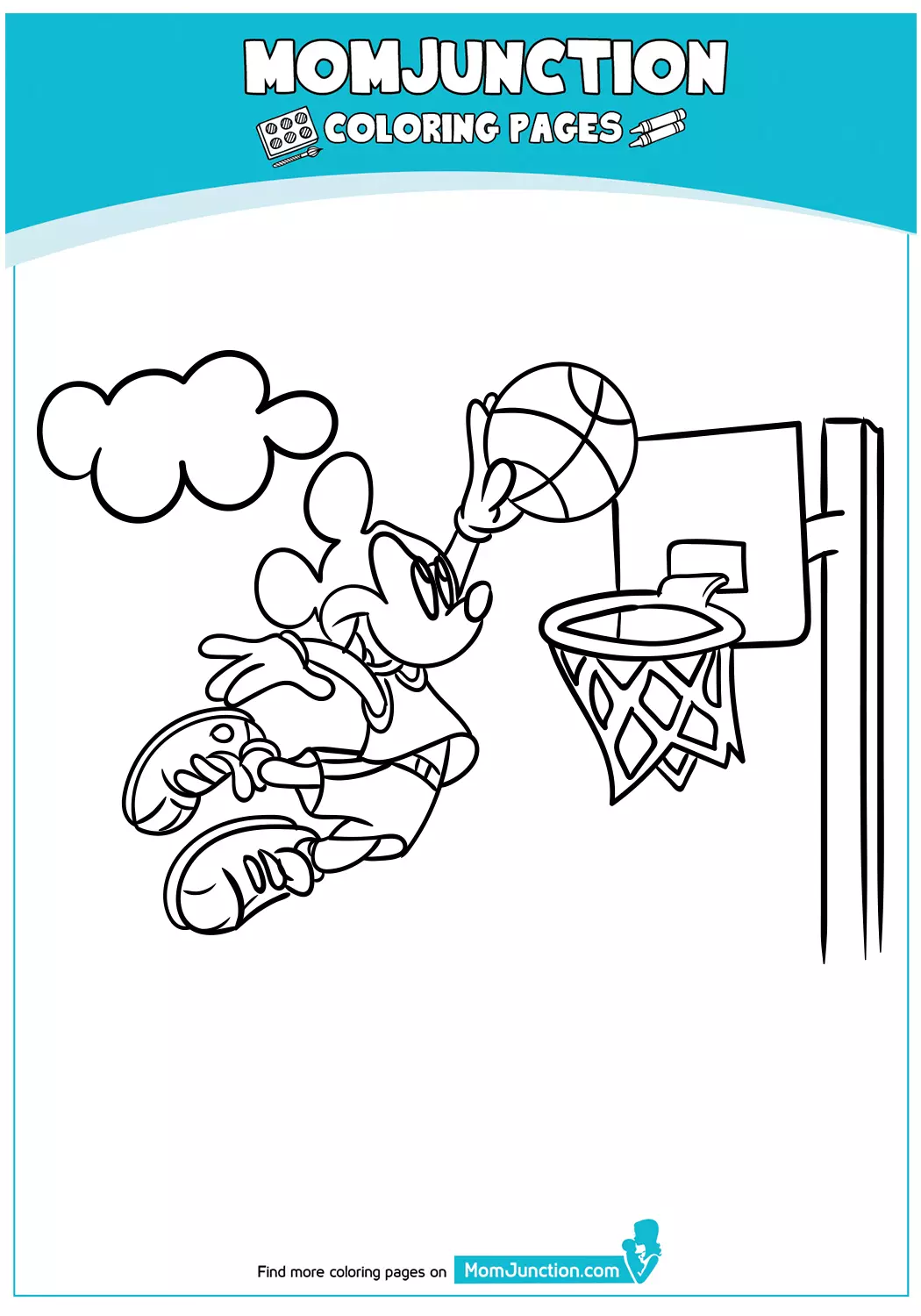 Mickey-Mouse-Playing-Basket-Ball