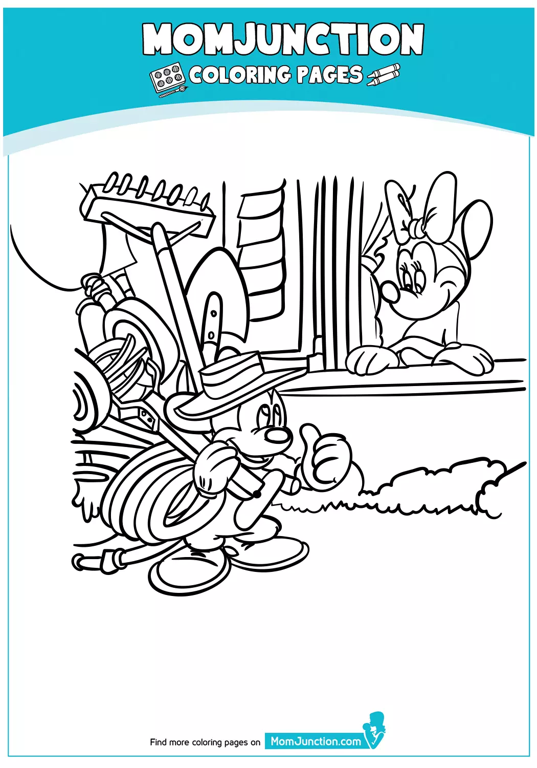 Mickey-Working-at-Minnies-Yard