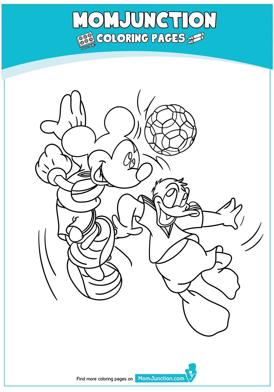 Mickey-and-Donald-Duck-Playing-Foot-Ball-17