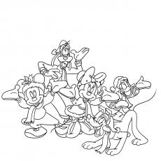 coloring pages mickey mouse and friends