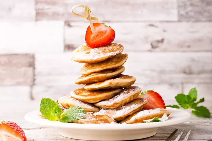 Mini pancakes kids party food ideas