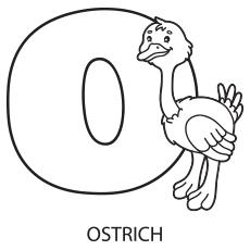 Alphabet O Coloring Pages